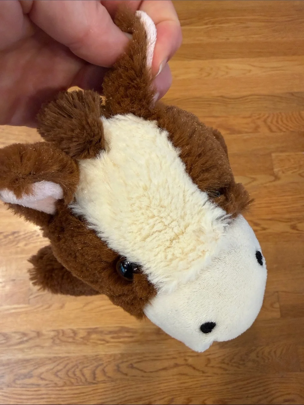 Plush Brown Horse Hand Puppet - Soft Kids Toy